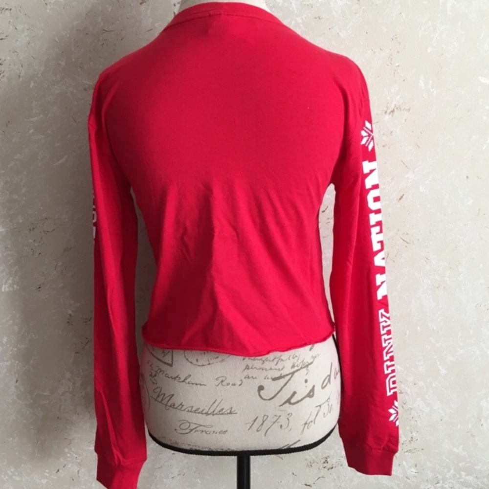 NWT PINK VS Campus Crop Tee - Picture 4 of 8